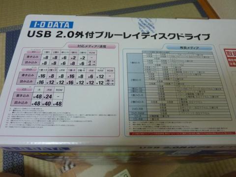 化粧箱に判り易く対応速度とメディアが書いてありました