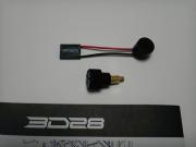 BEEP用スピーカーと付属のアダプターを取り付けたスペーサー