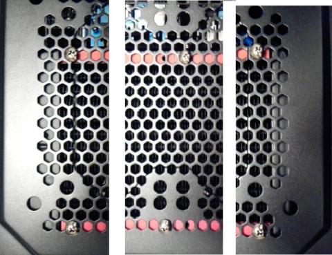 取り付け位置の参考 「後ろ 真ん中 全面」