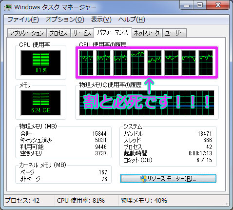 8スレッドを効果的に使ってますね。