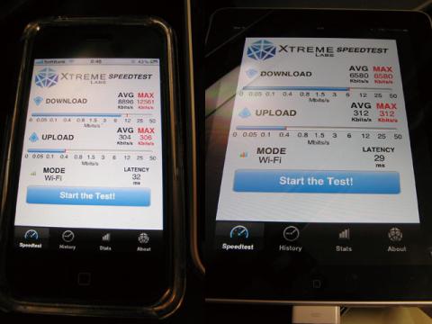 iphone+ipadのWi-Fi速度測定