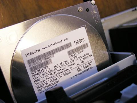 ハードディスク1TB、7200rpm、キャッシュ32MB