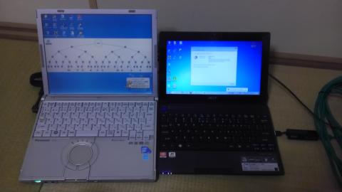 知人宅での実験環境