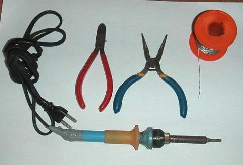 半田ごて、ニッパ、ラジペン、半田