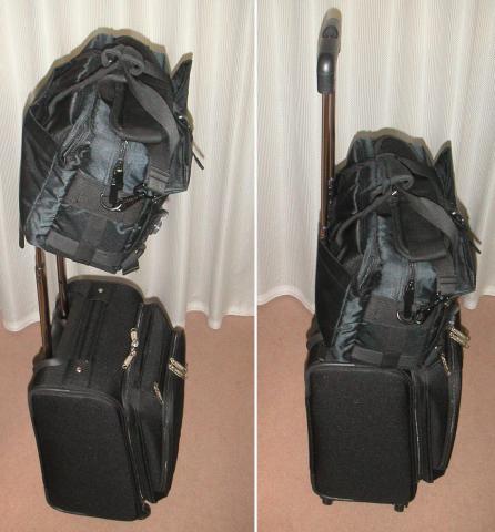 カメラケースを重ね置き