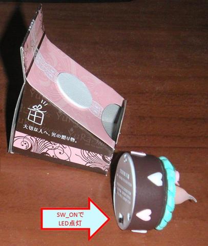 ケーキの底にスイッチが