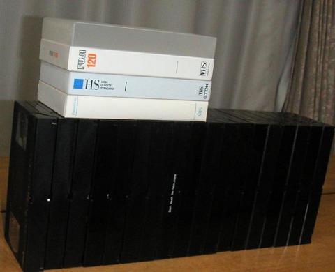 ビデオテープ群の一部