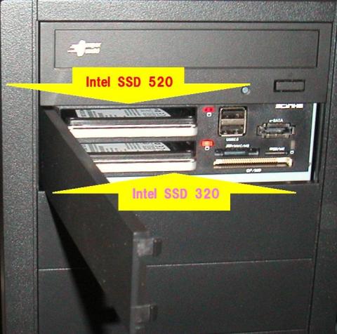 鎌ラックに2 SSD