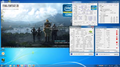 OC時のFinal Fantasy 14ベンチ
