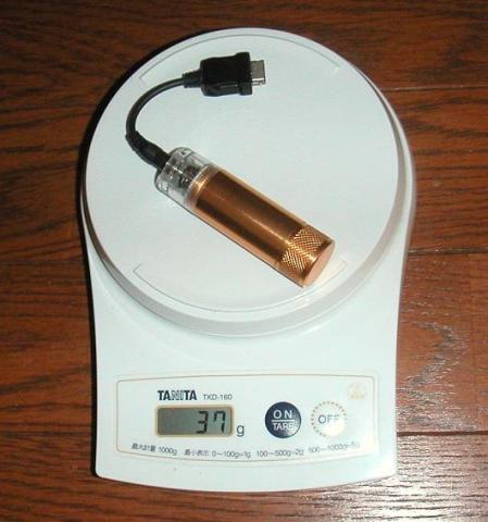 電池なしで37g