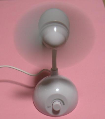 フラッシュoffなら回転が見える