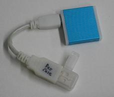 ミニUSBケーブル接続