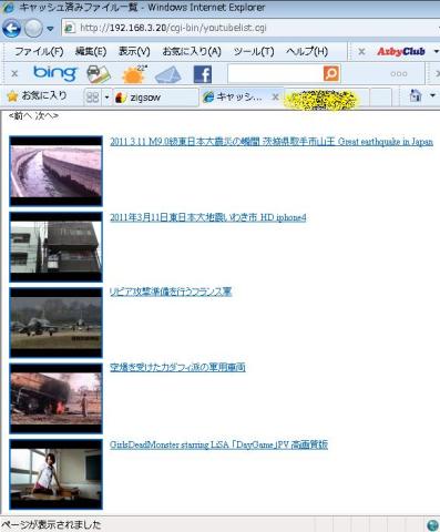 IEからキャッシュ済みコンテンツを確認