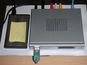 キャッシュ用USB接続HDD