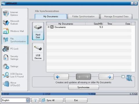 ファイルの同期設定