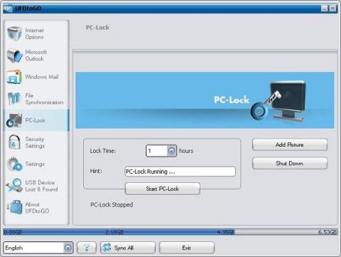パソコンロック機能