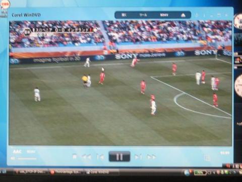 Corel WinDVDによる地デジ録画BD再生