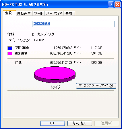 出荷フォーマットはFAT32