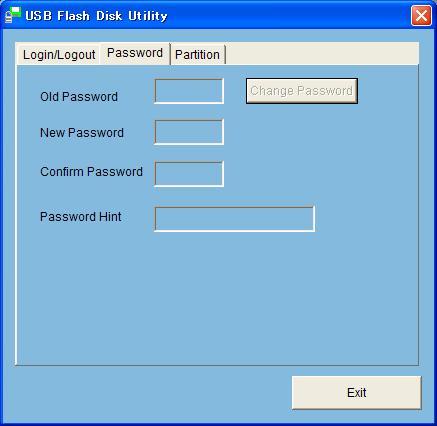 パスワード設定画面