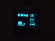 ディスプレイ表示状態: Writing