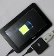 タブレット充電の様子