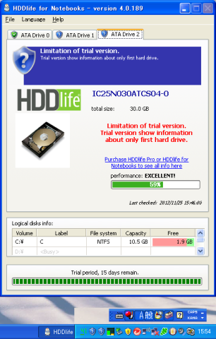 二つのパーティションのはずが、3つの表示に