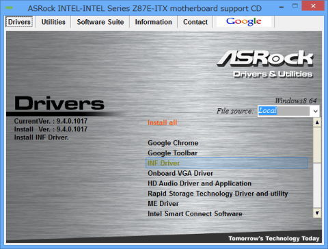 ASRockのサポートCDの内容