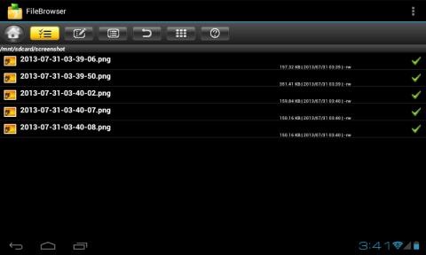 保存されたスクリーンショット
