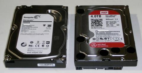 Seagateの2TB左との比較