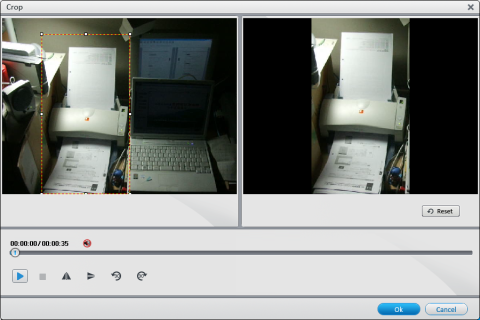 ビデオくり抜き機能
