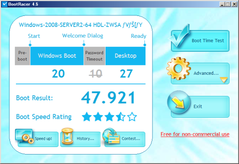 起動時間(デスクトップまで)
