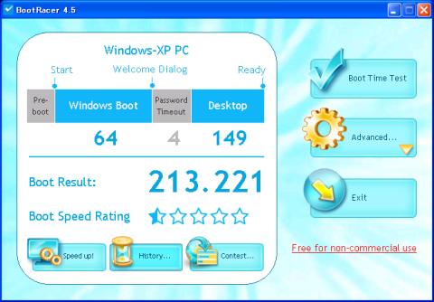 頑張った起動時間