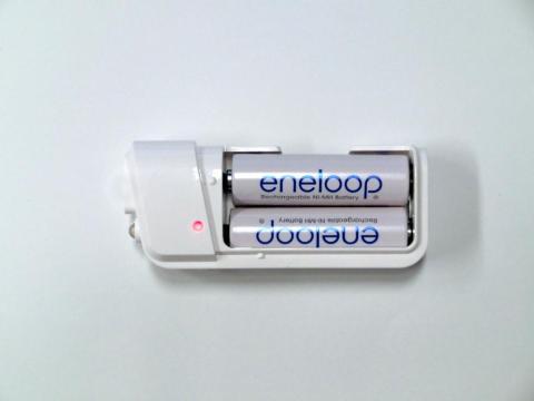 単3電池装着状態