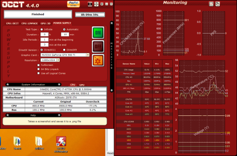 OCCT4.4.0 POWER SUPPLY