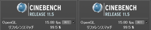 CINEBENCH比較