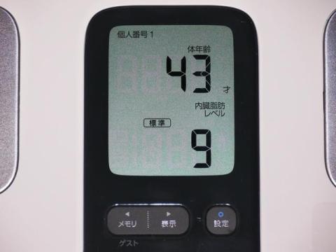 体年齢&内臓脂肪レベル