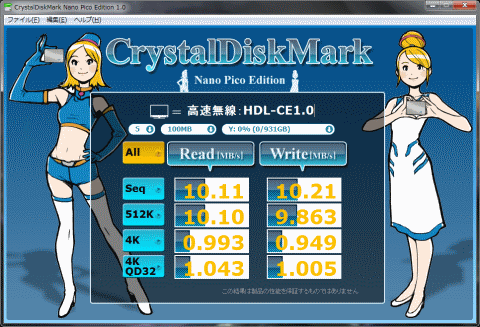 無線接続:高速読込モード