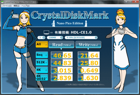 有線接続:通常モード