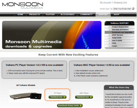 ダウンロード選択