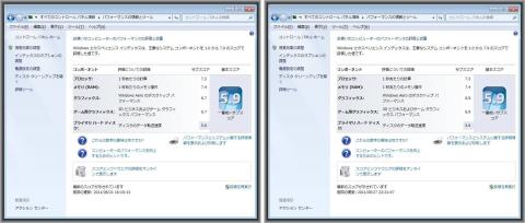 左:APUグラフィック 右:HD6670