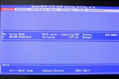 できあがったArrayです。