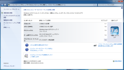 GTX660OCエクスペリエンスインデックス