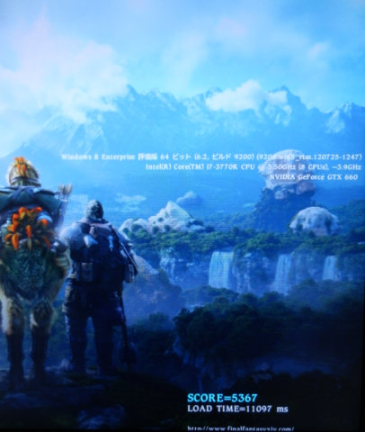 ドライバVer306.23 FF14ベンチ