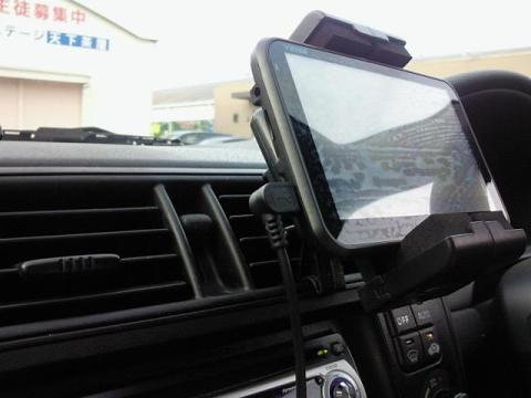 エアコン吹き出し口に