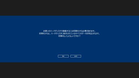 接続後はお約束のフォーマット。