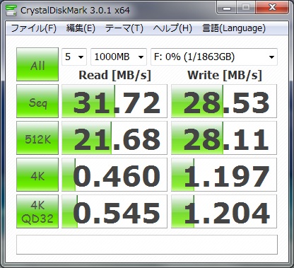 USB 2.0ケーブルにて接続