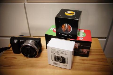 HOLGAレンズ箱とNEX-5