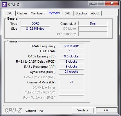CPU-Z MEMORY