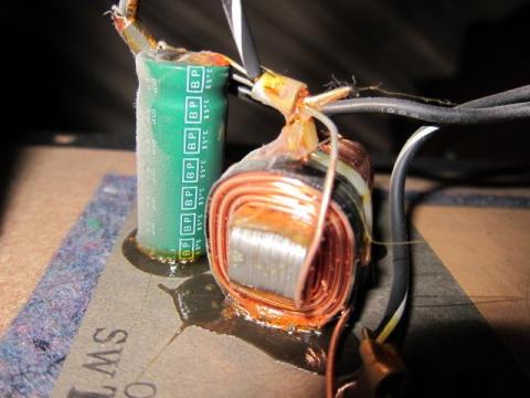 ウーファー用ネットワーク交換前