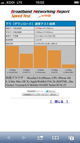 ■LTEでは平均8Mpbs■